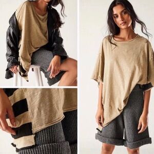 Free People, GENIUS TEE, SMALL, VERY OVERSIZED FIT! Last One! Brand NEW!